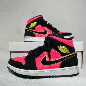Air Jordan 1 mid volt hot punch. Size 7.